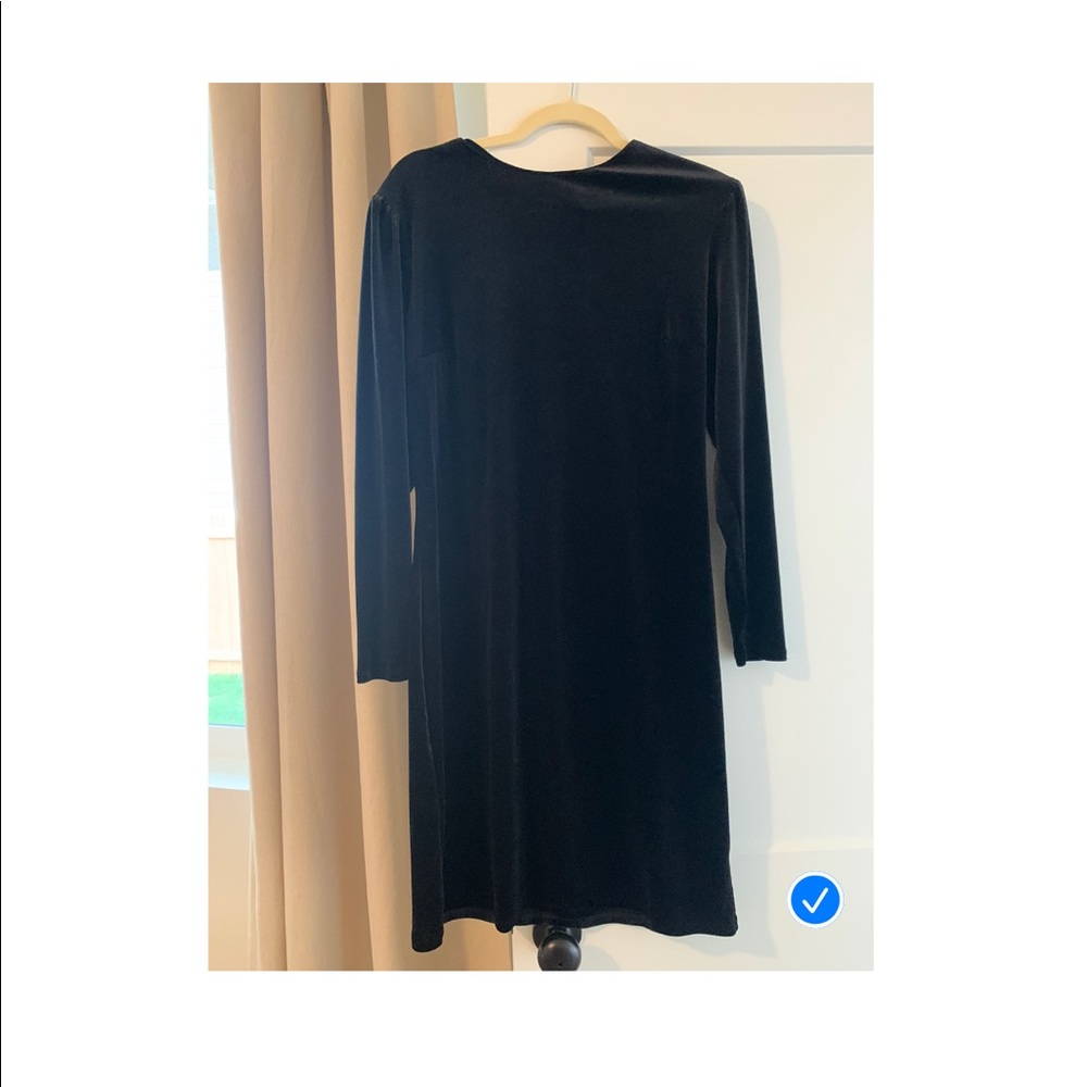 Black velvet dress